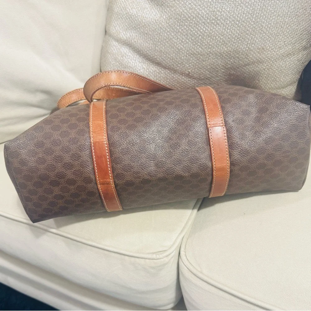 Celine Macadame Brown and Tan Tote Bag with Monogram Canvas - Picture 8 of 8